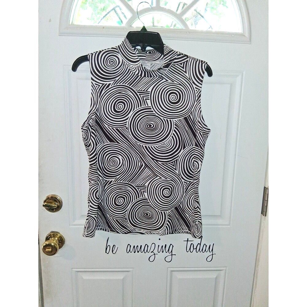 Giorgio Fiorlini Collection Tank Top Large Black & White